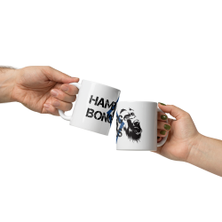 Weiße, glänzende Bonobo Tasse